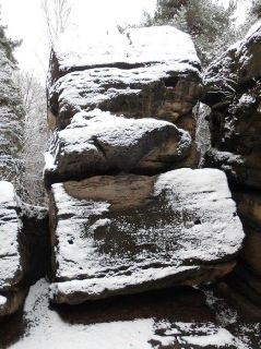 Schnee auf dem Labyrinthwächter